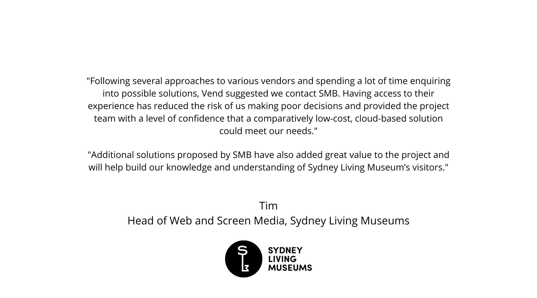 SMB Consultants Cloud Based App Integrators Business Consultants Customer Review Sydney Living Museums