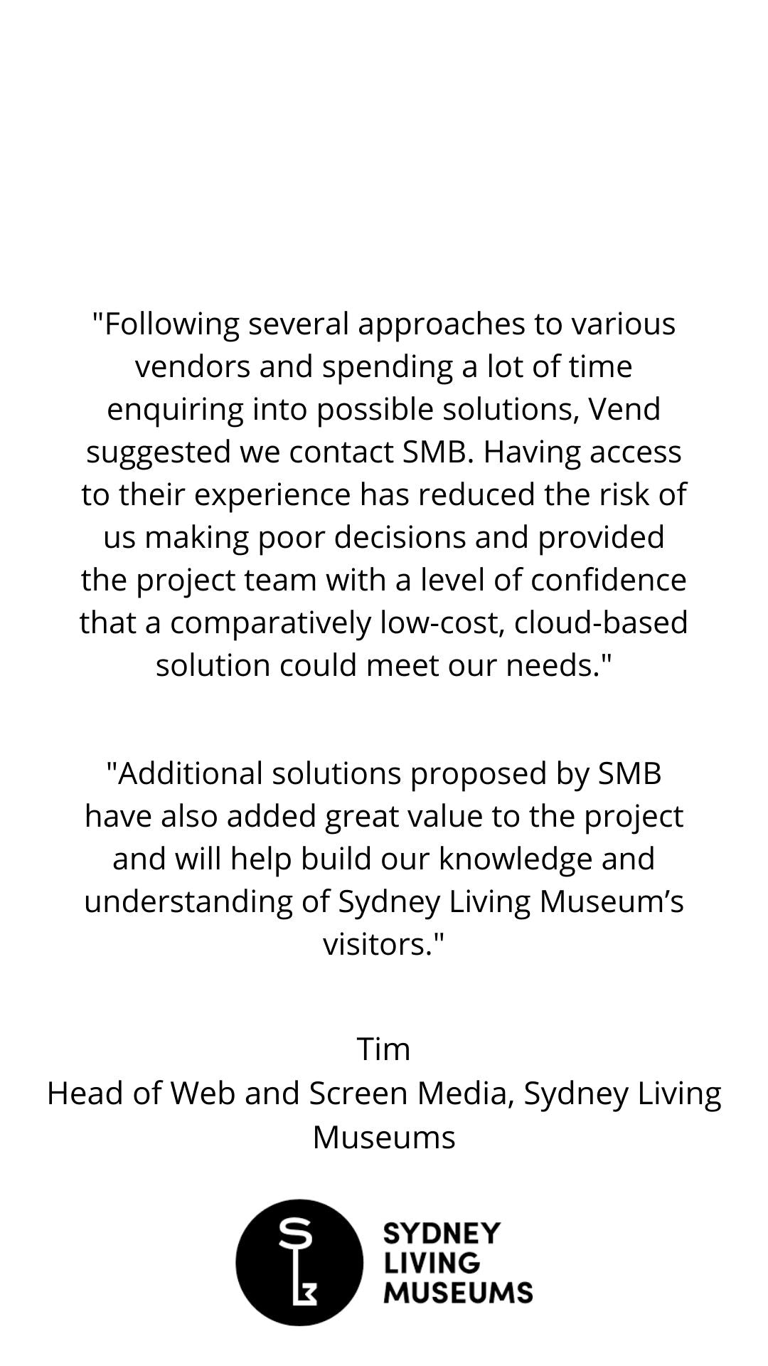 SMB Consultants Cloud Based App Integrators Business Consultants Customer Review Sydney Living Museums