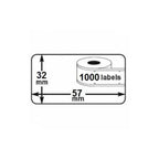 DYMO Labelwriter Multi Purpose Labels 57 x 32mm 1000/Roll