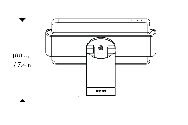 Studio Proper Powered Stand Swivel- 10.2"
