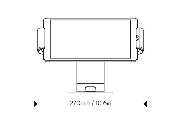 Studio Proper Powered Stand Swivel- 10.2"