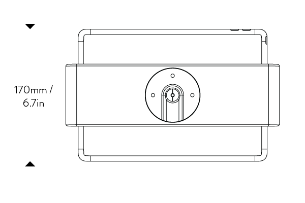 Studio Proper Powered Stand Wall Mount - 10.2"